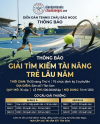 THÔNG BÁO GIẢI TÌM KIẾM TÀI NĂNG TRẺ LÂU NĂM